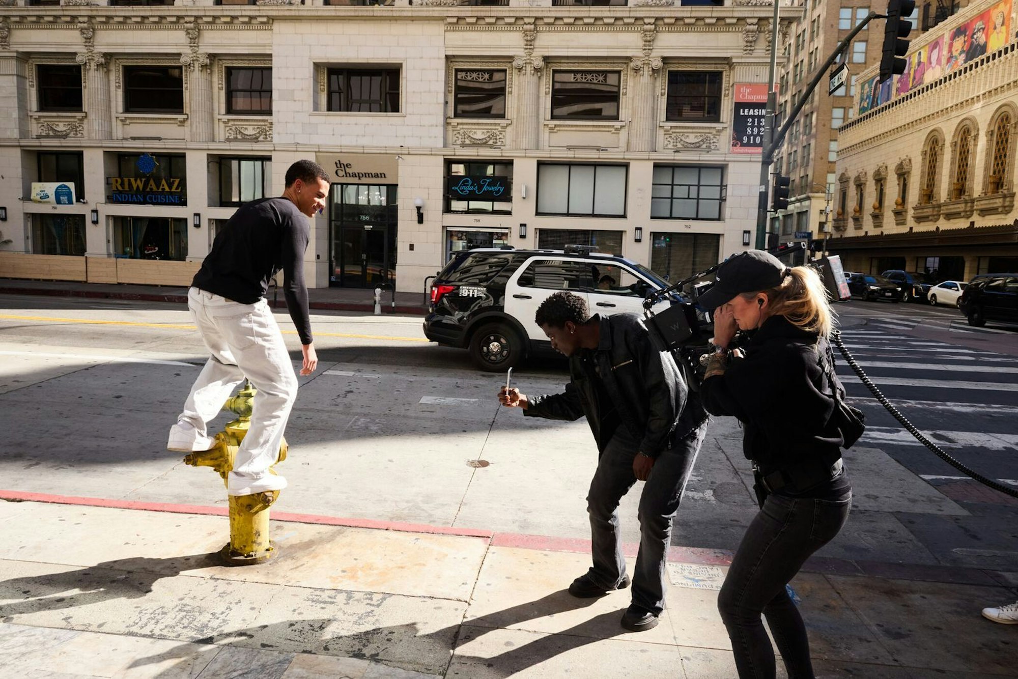 Boureima (links) soll beim Casting authentische Lebensfreude rüberbringen. (Bild: ProSieben/Max Montgomery)