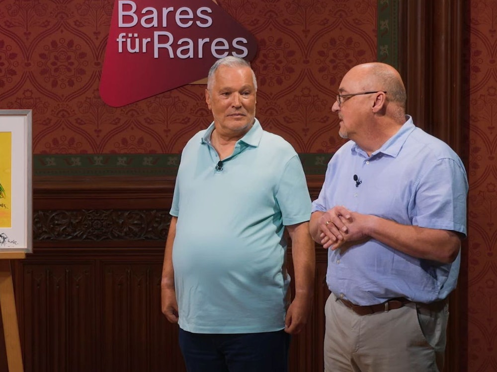 Verkäufer Thomas (rechts) bewies Verhandlungsgeschick. (Bild: ZDF)