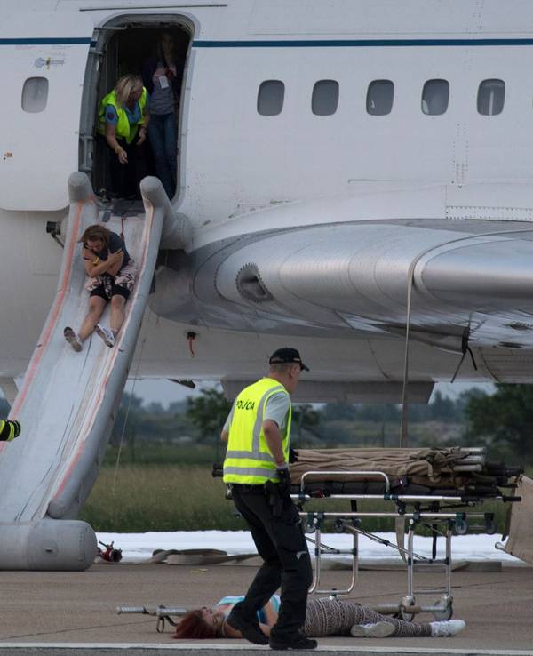 Flugzeug-Evakuierung