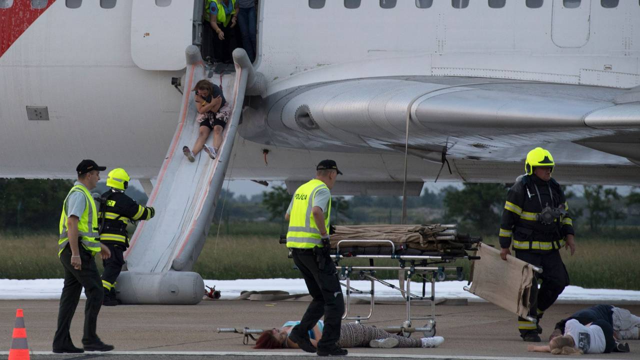 Flugzeug-Evakuierung