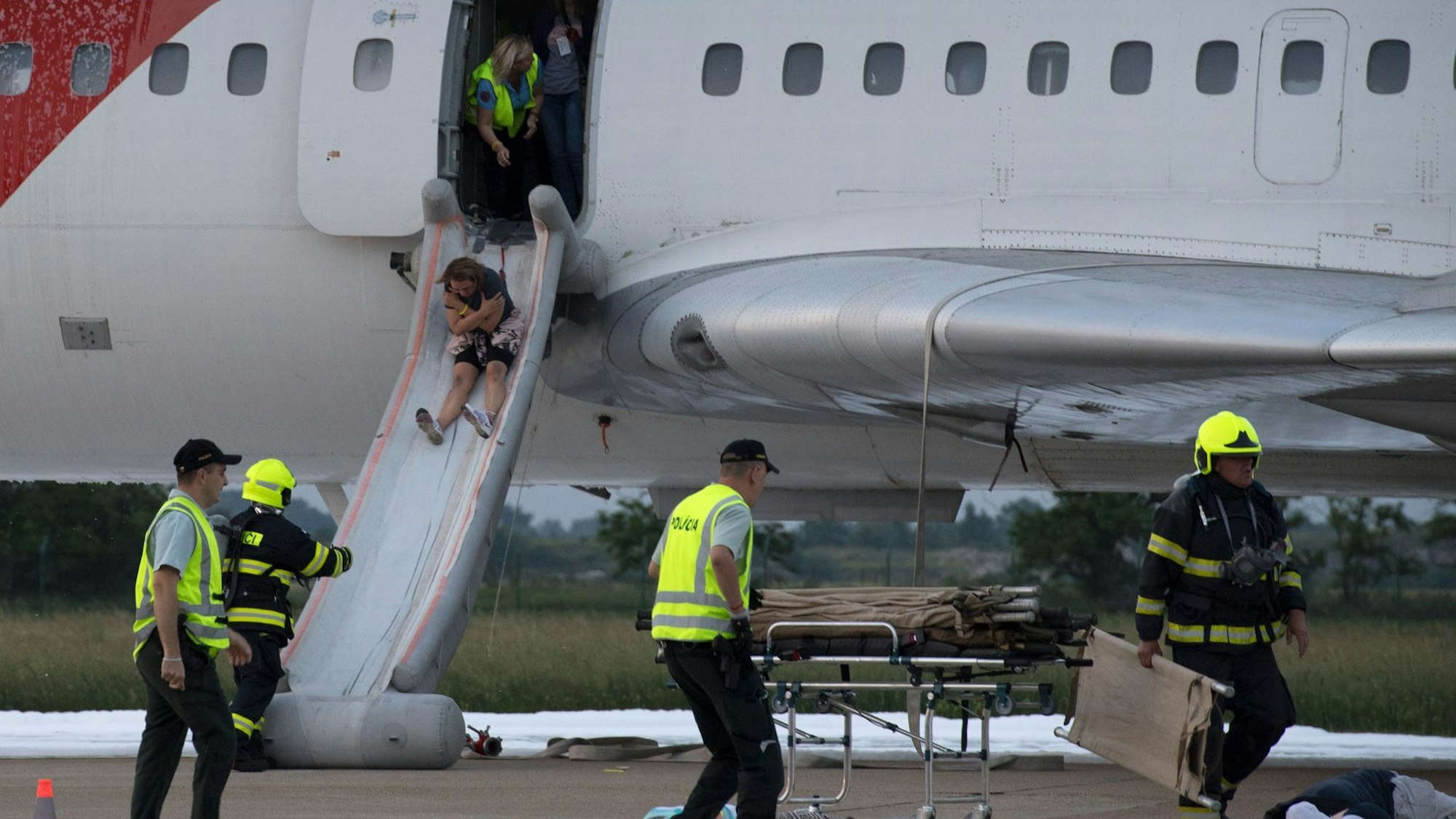 Flugzeug-Evakuierung