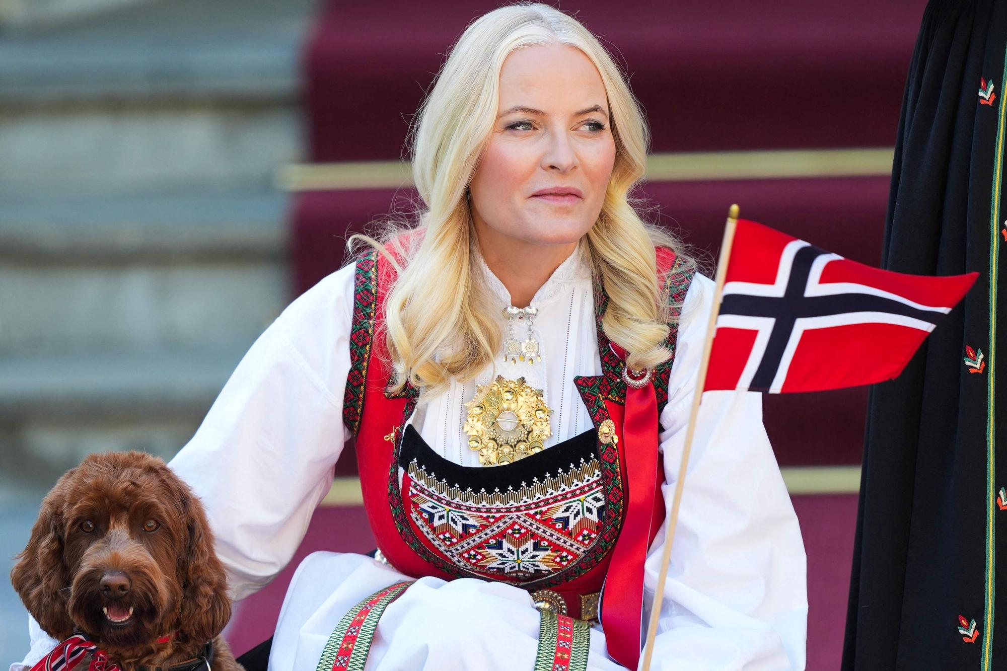 Kronprinzessin Mette-Marit am norwegischen Nationalfeiertag.