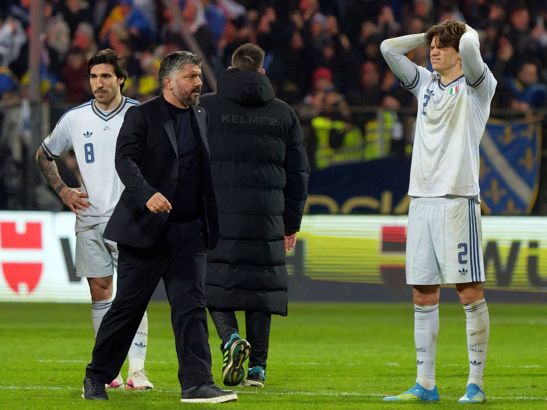 Enttäuschung bei Gennaro Gattuso und seinen Spielern.