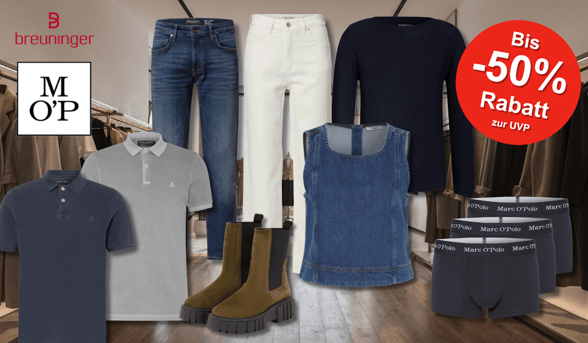 Eine Darstellung von Verschiedenen Marc O'Polo Pieces.