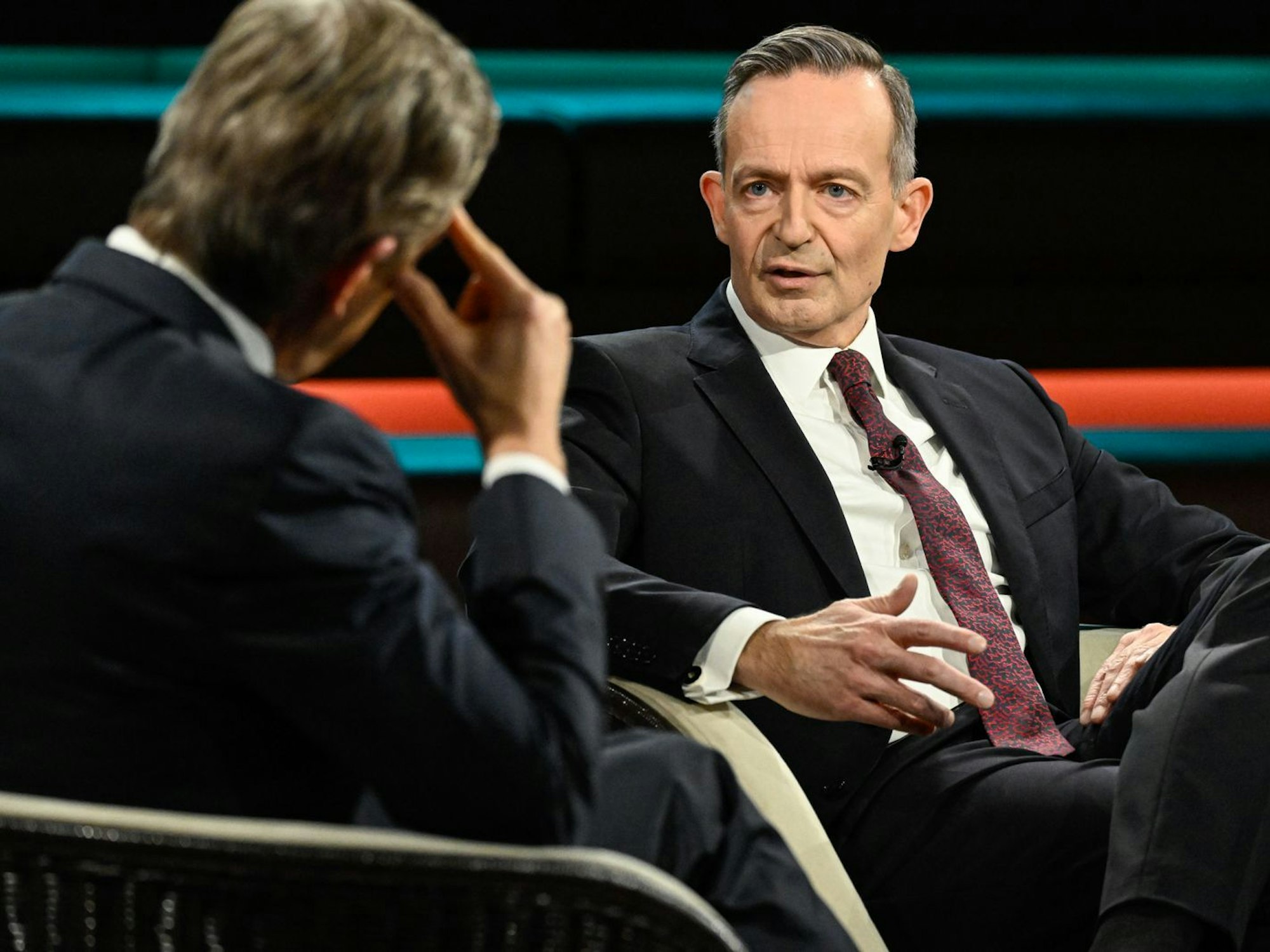Im Gespräch mit dem ZDF-Moderator zog Volker Wissing ein bitteres Resümee, was die Arbeit der Ampel anging. (Bild: ZDF / Markus Hertrich)