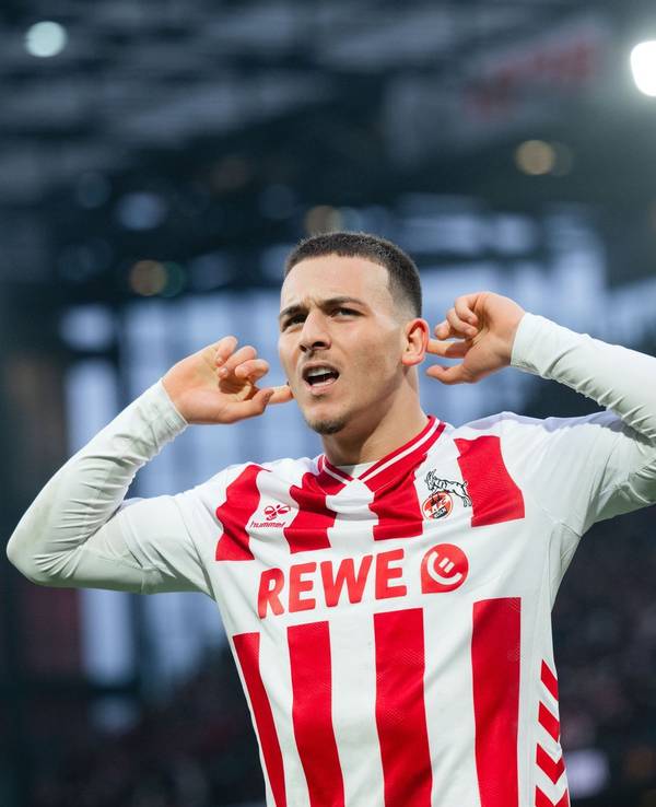 Said El Mala jubelt im Trikot des 1. FC Köln.