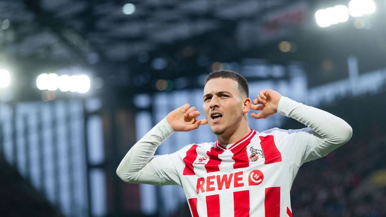 Said El Mala jubelt im Trikot des 1. FC Köln.