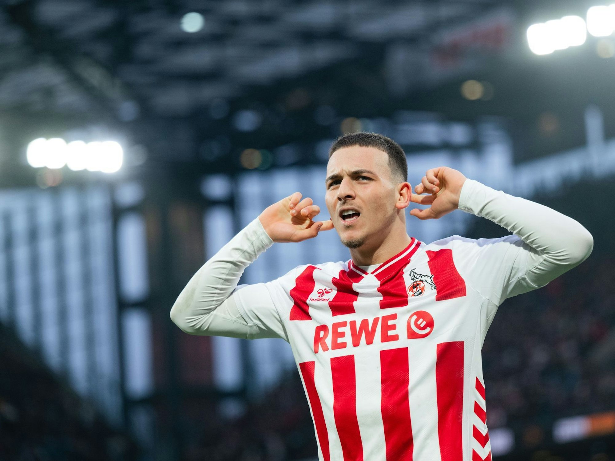 Said El Mala jubelt im Trikot des 1. FC Köln.