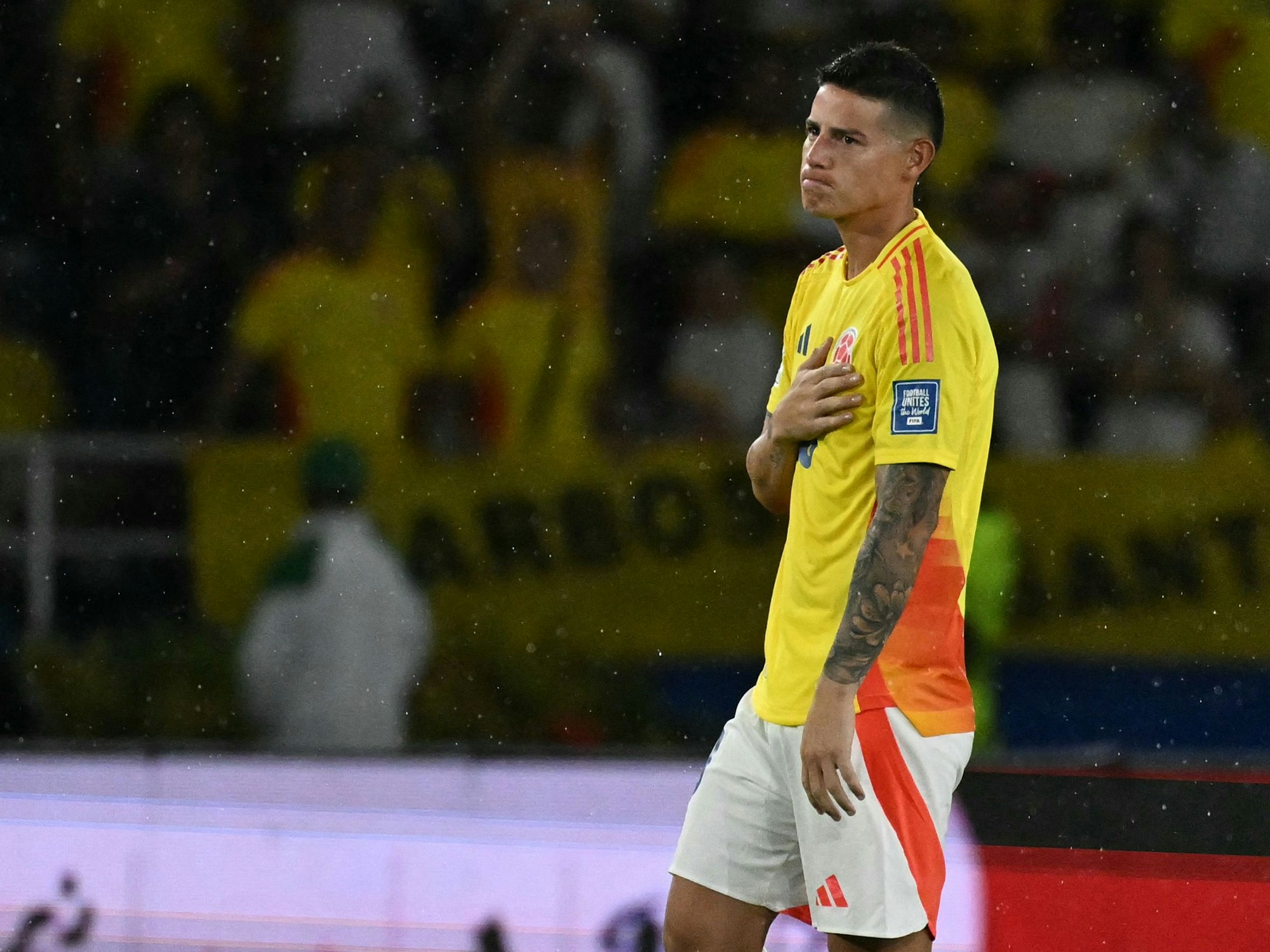James Rodriguez musste nach dem Freundschaftsspiel zwischen Kolumbien und Frankreich (1:3) drei Tage in einem Krankenhaus behandelt werden.