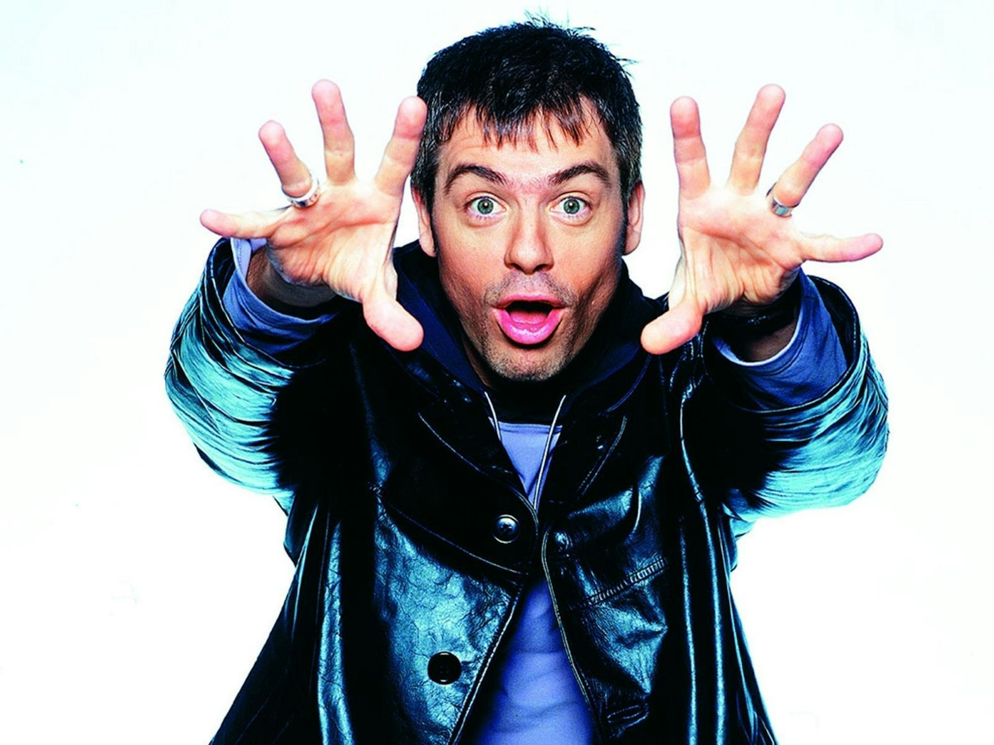 Komik mit ganzem Leib und ganz viel Seele: Mit dem Programm „Zapped“ gelang Michael Mittermeier 1996 der Durchbruch. (Bild: ProSieben / Agentur de Sully München)