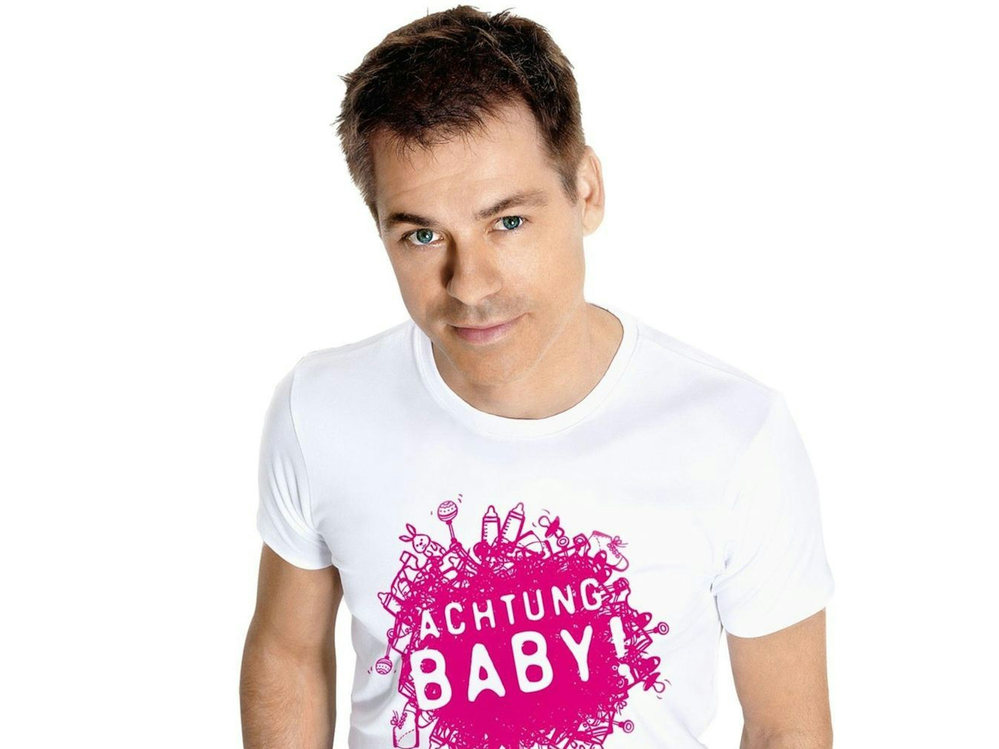 2008 wurde Michael Mittermeier Vater - und bezog Tochter Lilly indirekt und direkt in seine Arbeit mit ein. (Bild: RTL / Affonso Gavinha)