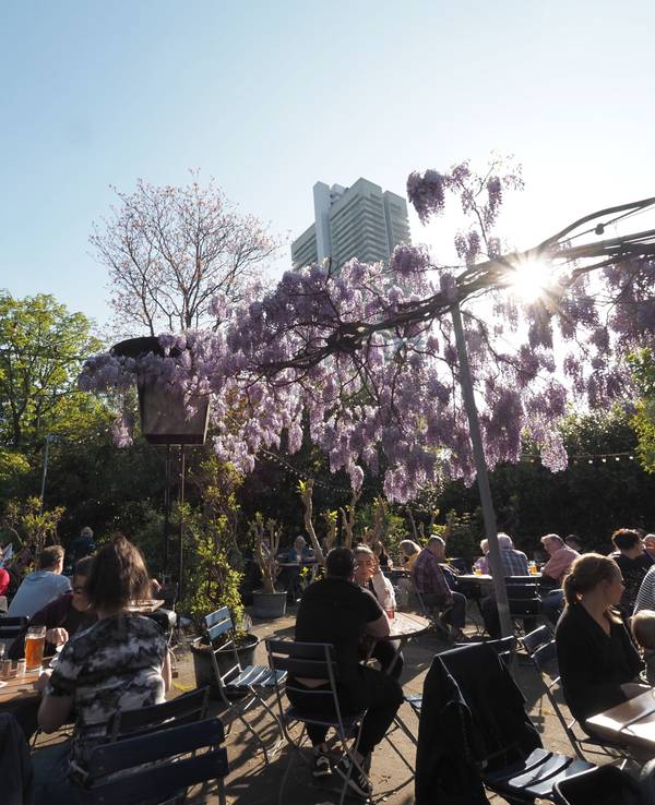 Der Biergarten am Rhein in Riehl wurde renoviert (Archivfoto).