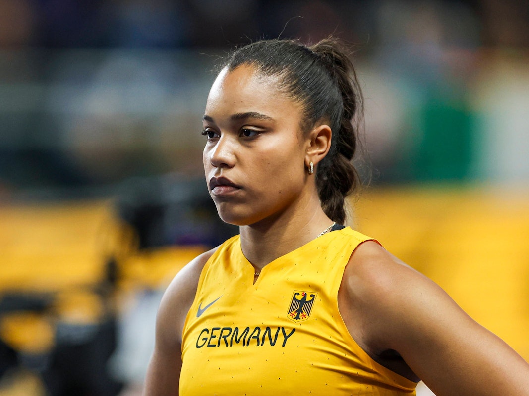 Yemisi Ogunleye konzentriert sich.