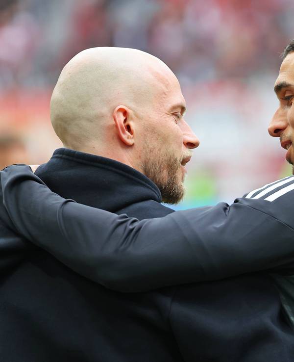 René Wagner und Ellyes Skhiri im Gespräch.
