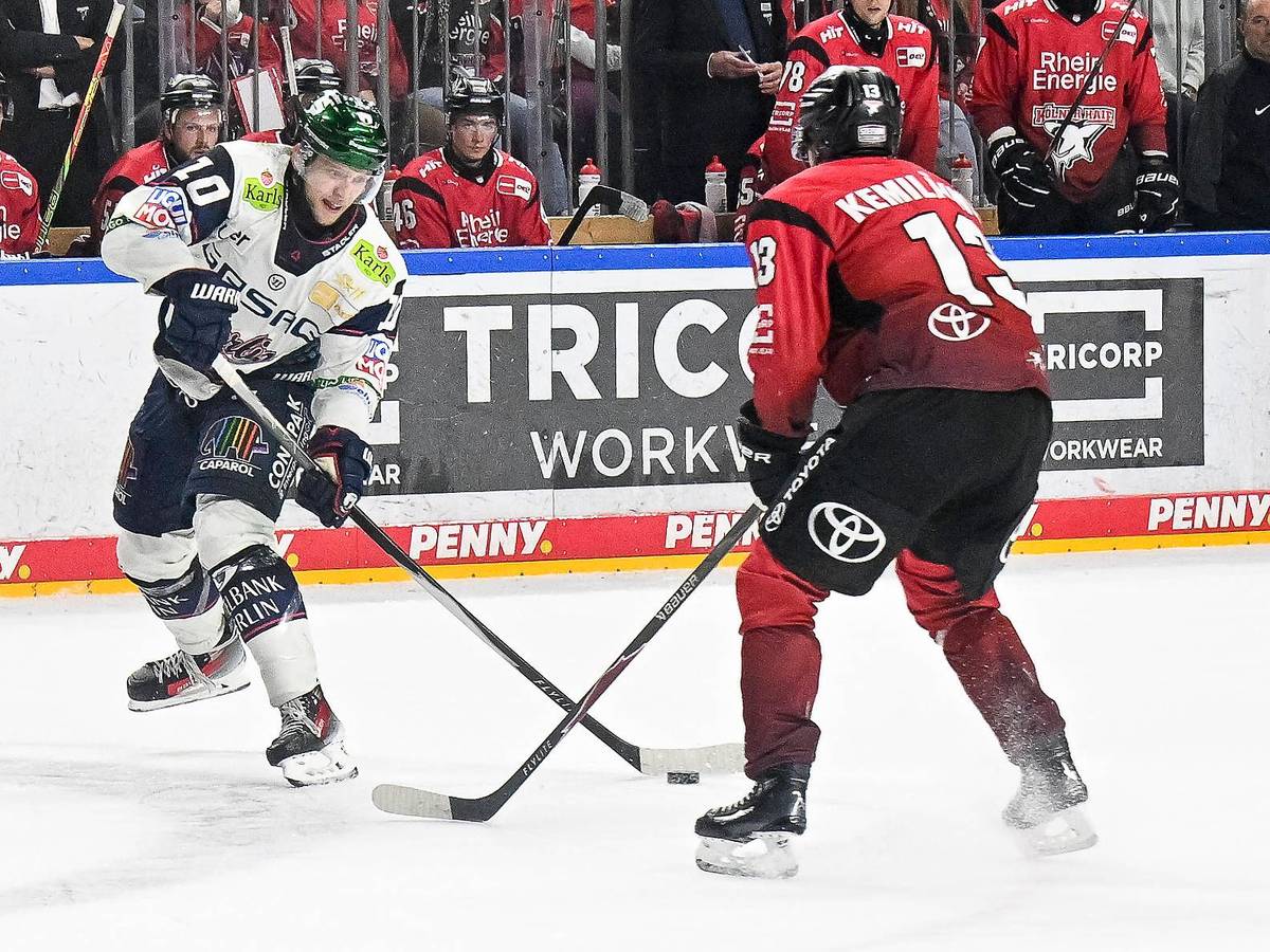 Lean Bergmann im Duell mit Valtteri Kemiläinen.