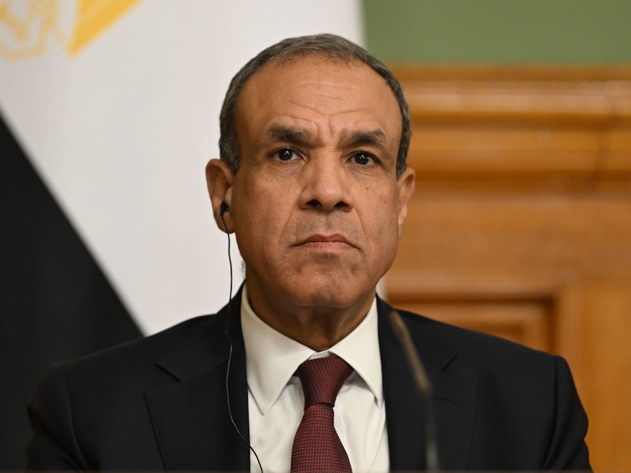 Ägyptischer Außenminister Badr Abdelatty im Anzug