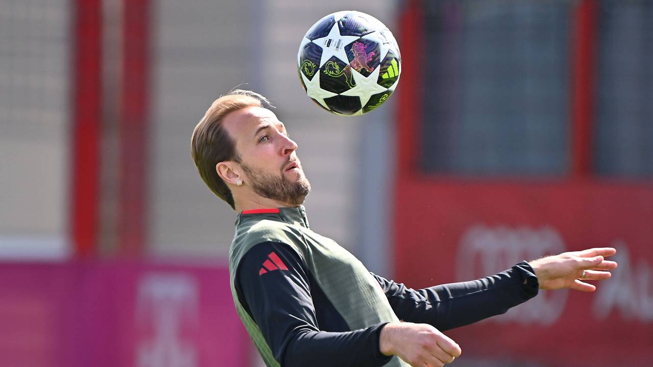 Harry Kane bei einer Ballübung.