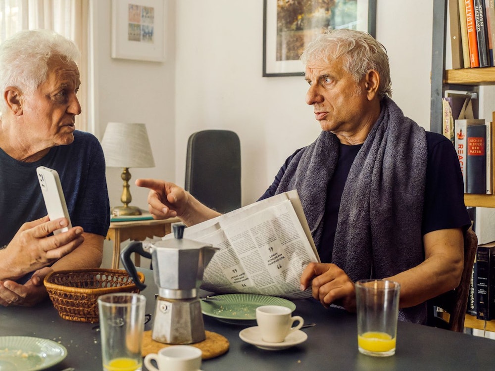 Im „Tatort: Unvergänglich (2)“ ermittelten Ivo Batic (Miroslav Nemec, links) und Franz Leitmayr (Udo Wachtveitl) am Ostermontag privat. (Bild: BR/NEUESUPER GmbH/Hendrik Heiden)