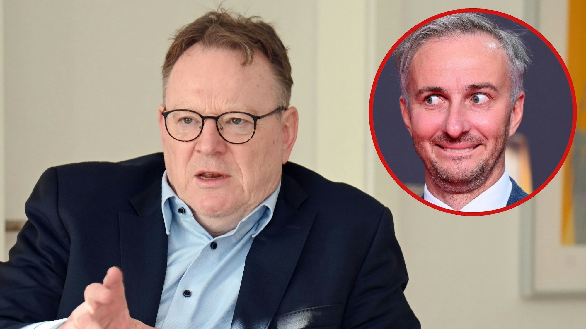 Jan Böhmermann hat Kölns OB Torsten Burmester heftig angegangen. (Montage:EXPRESS.de)