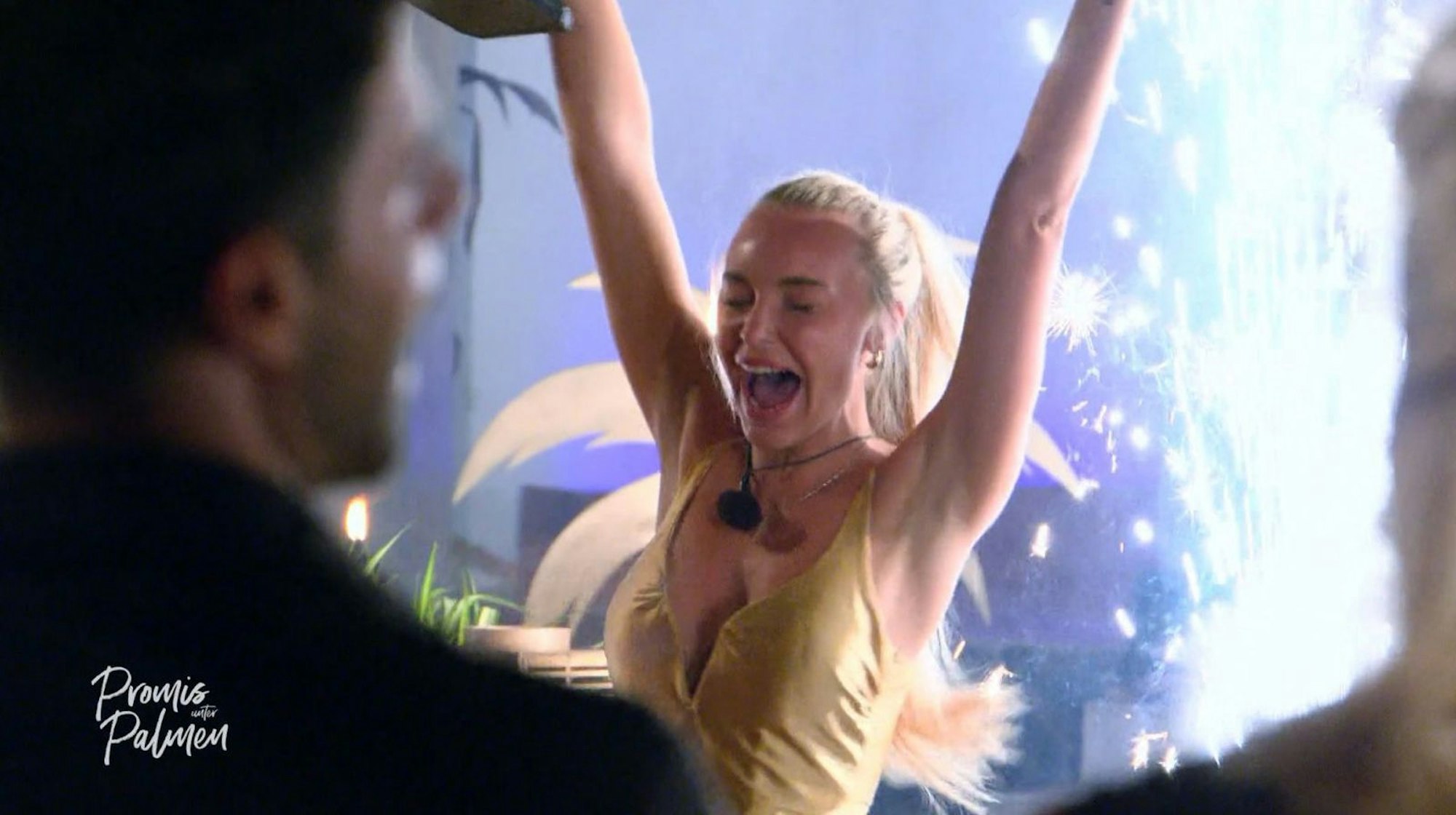 Franziska Temme gewinnt die vierte Staffel von „Promis unter Palmen“. (Bild: Joyn)