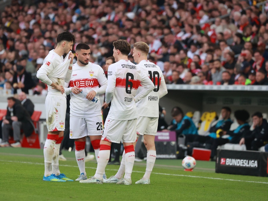 Atakan Karazor, Deniz Undav, Angelo Stiller und Chris Führich.