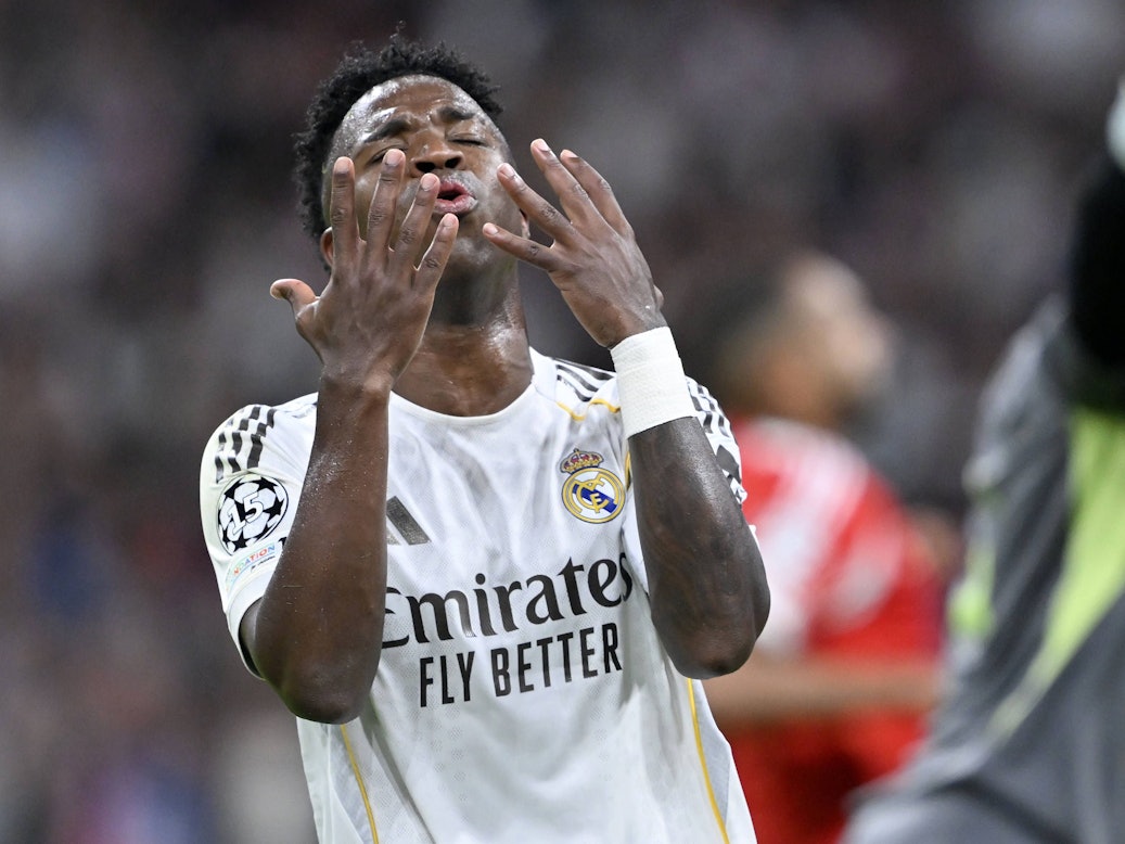 Vinicius Junior zeigte gegen Bayern München auch wieder Emotionen.