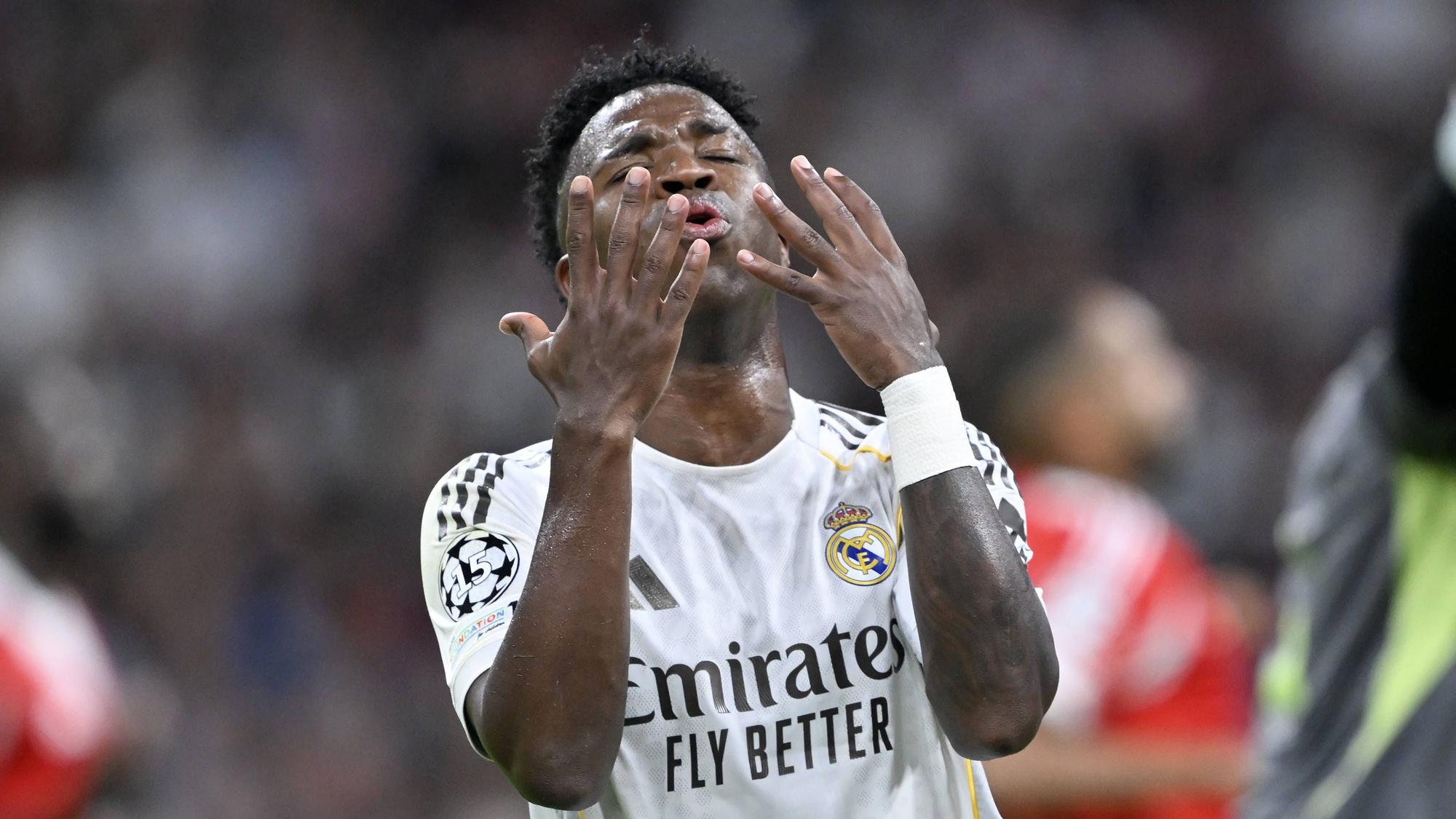Vinicius Junior zeigte gegen Bayern München auch wieder Emotionen.