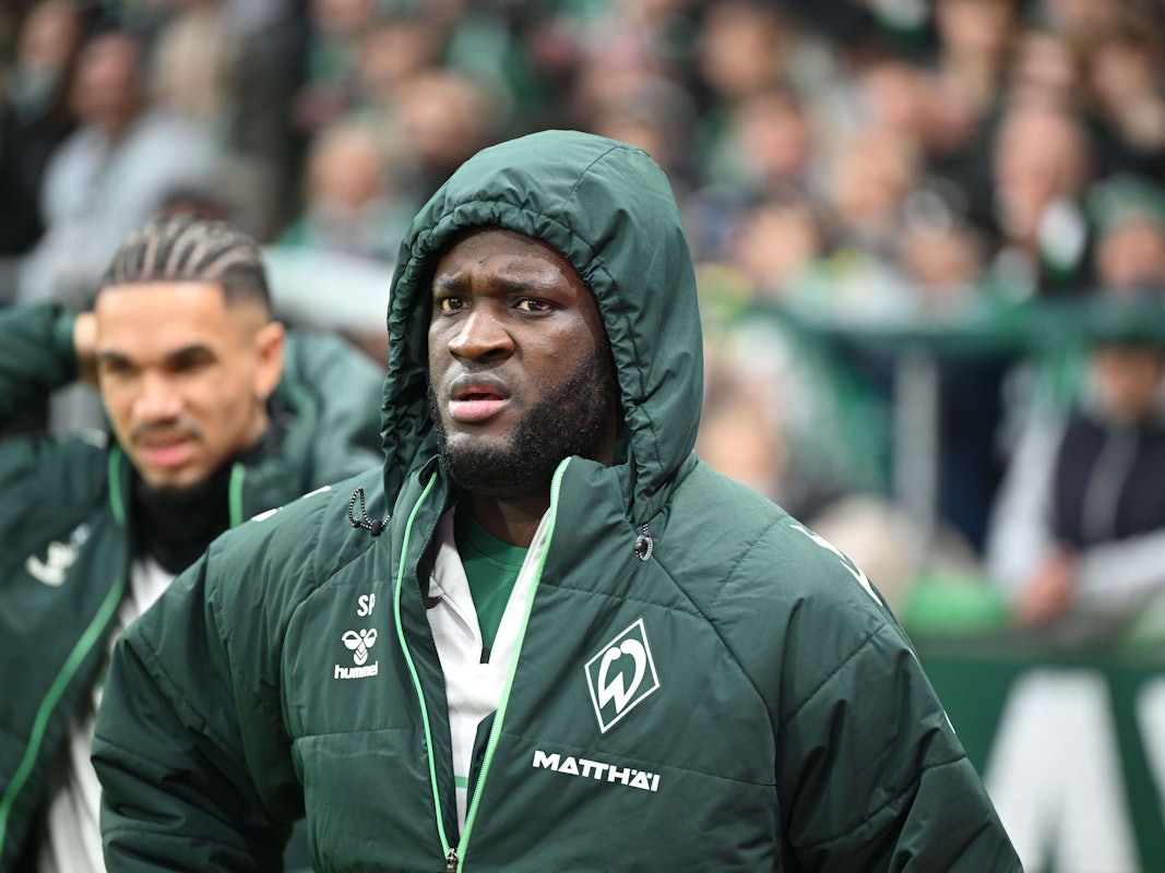 Victor Boniface beim Spiel des 1. FC Köln gegen Werder Bremen.