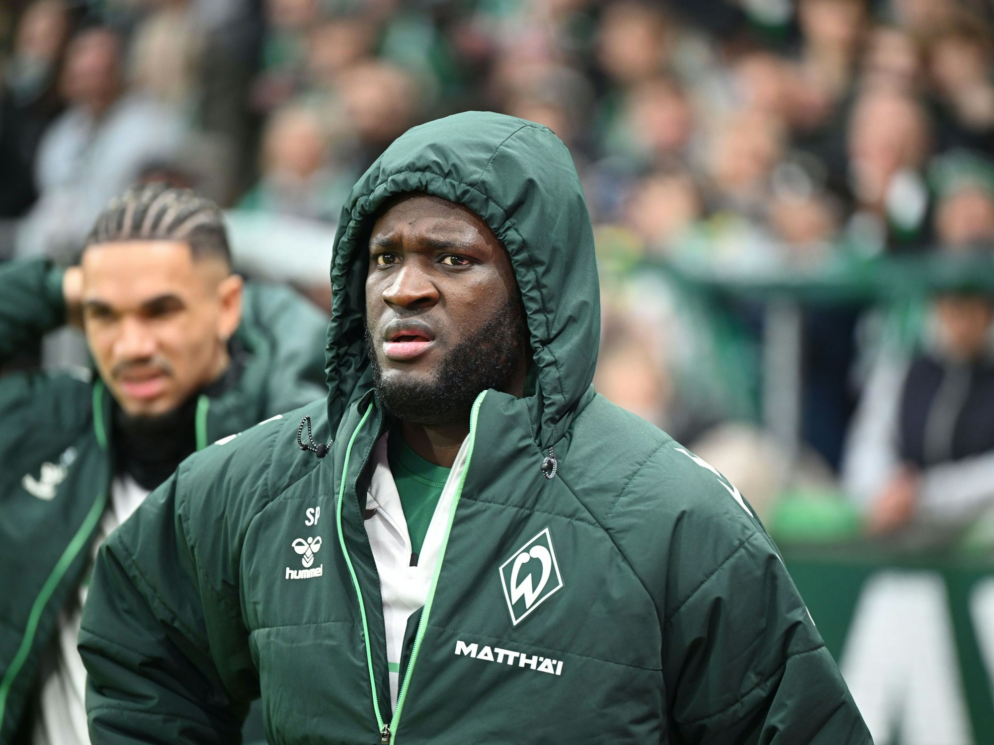 Victor Boniface beim Spiel des 1. FC Köln gegen Werder Bremen.