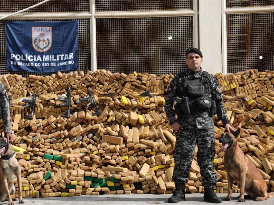 Rekordfund in Rio: Fast 50 Tonnen Marihuana