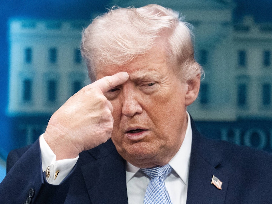 US-Präsident Donald Trump bei einer Pressekonferenz im Weißen Haus. (Archivbild)