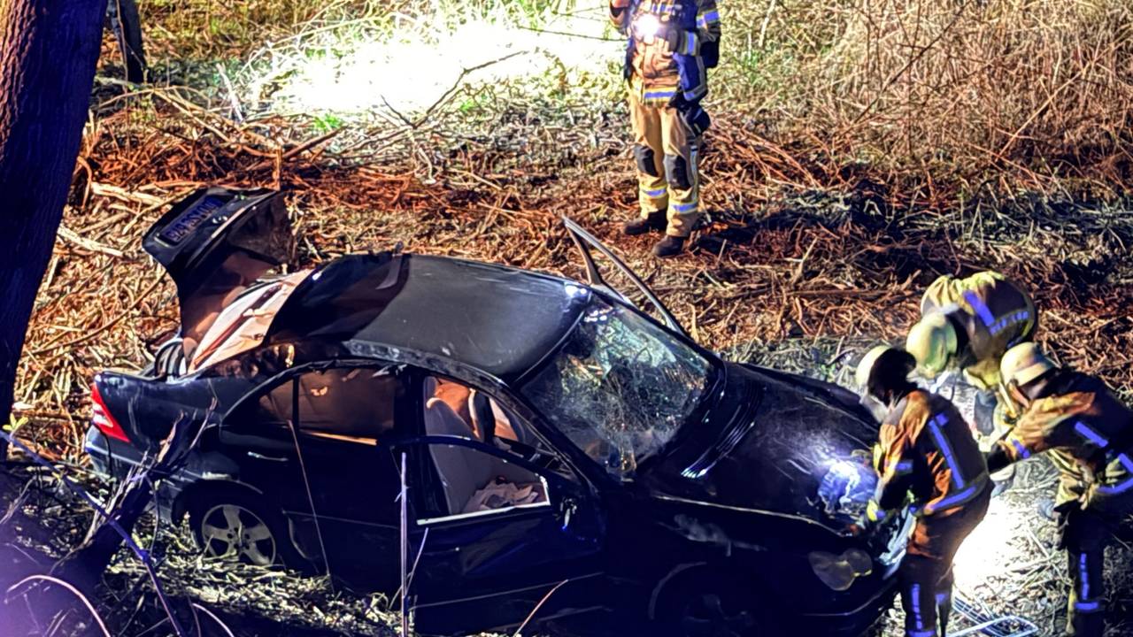 Verfolgungsfahrt endet mit Unfall