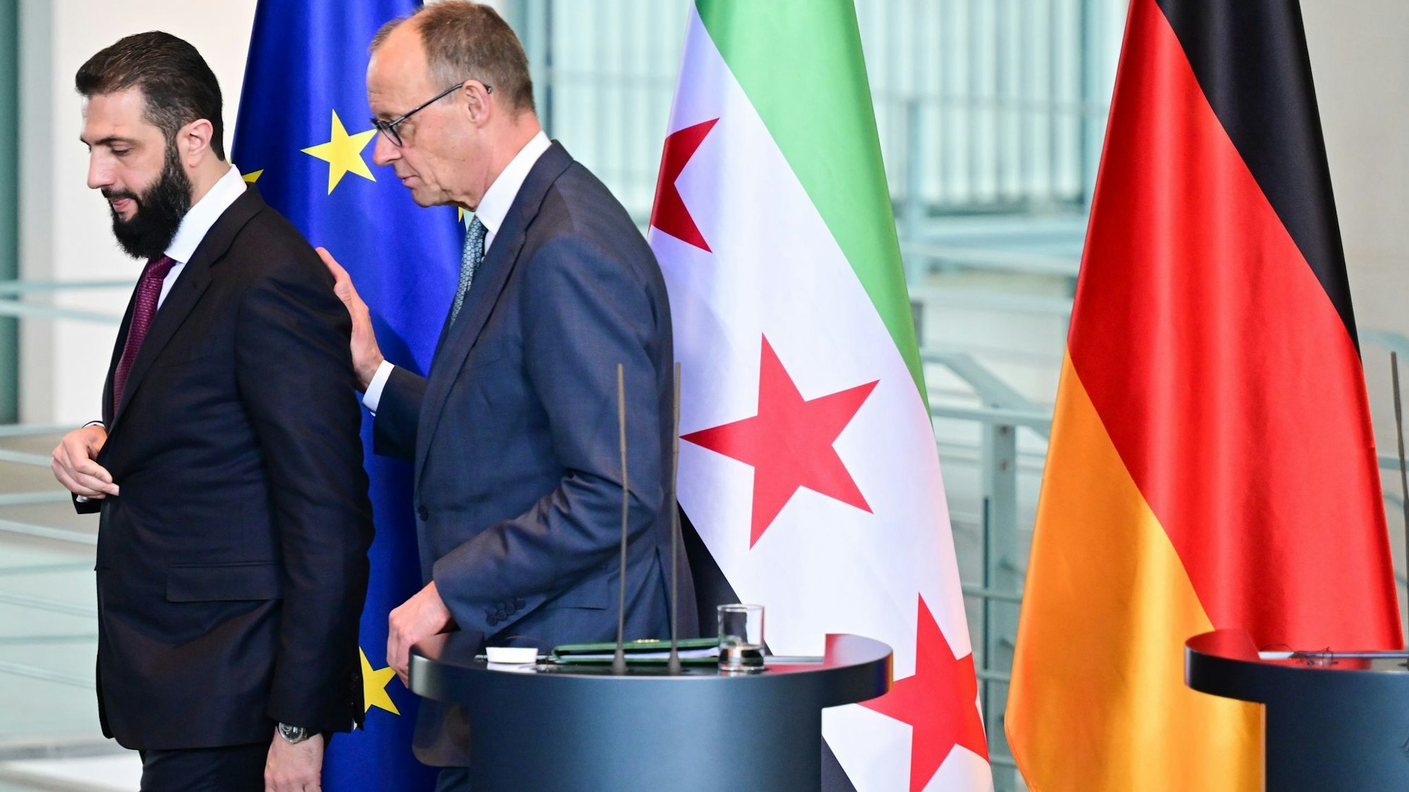 Syriens Übergangspräsident Ahmed al-Scharaa besucht Berlin