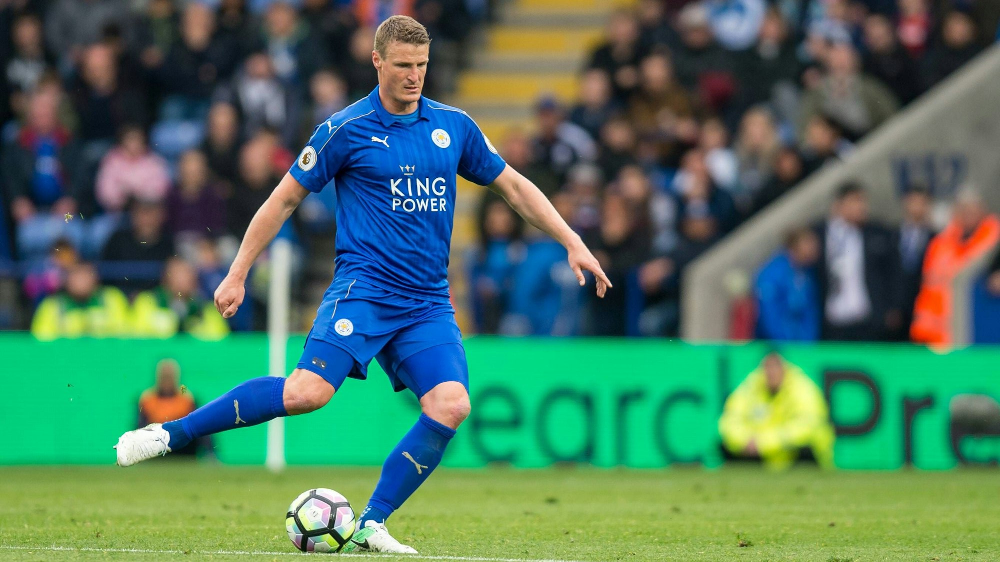 Robert Huth bei einem Spiel von Leicester City in der Premier League.