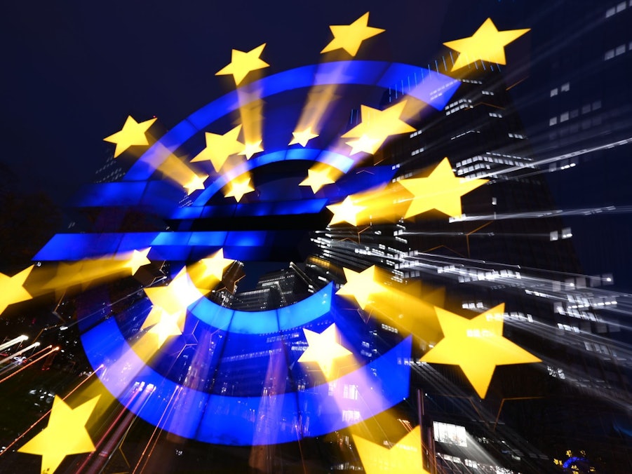 Euro-Skulptur in Frankfurt am Main