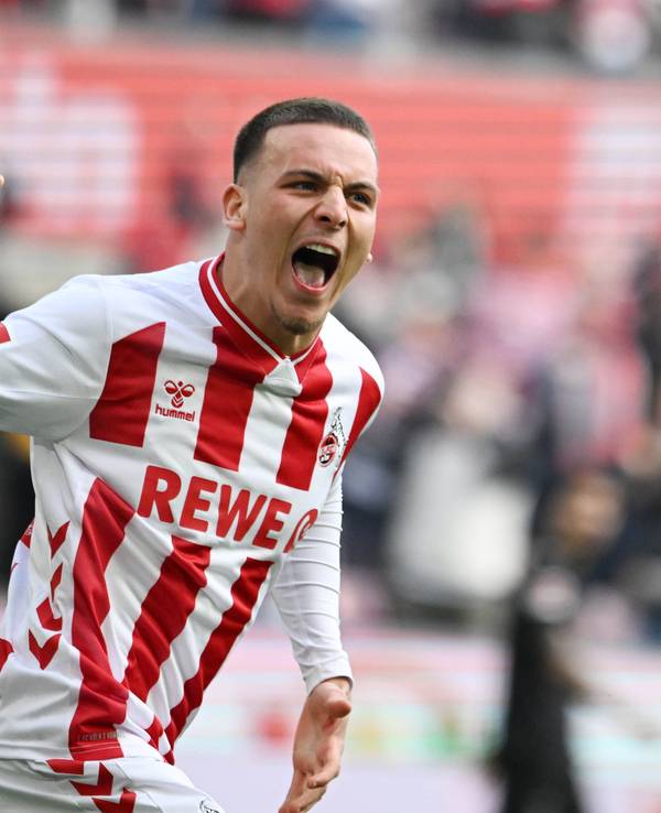 Torjubel von Said El Mala im Trikot des 1. FC Köln.