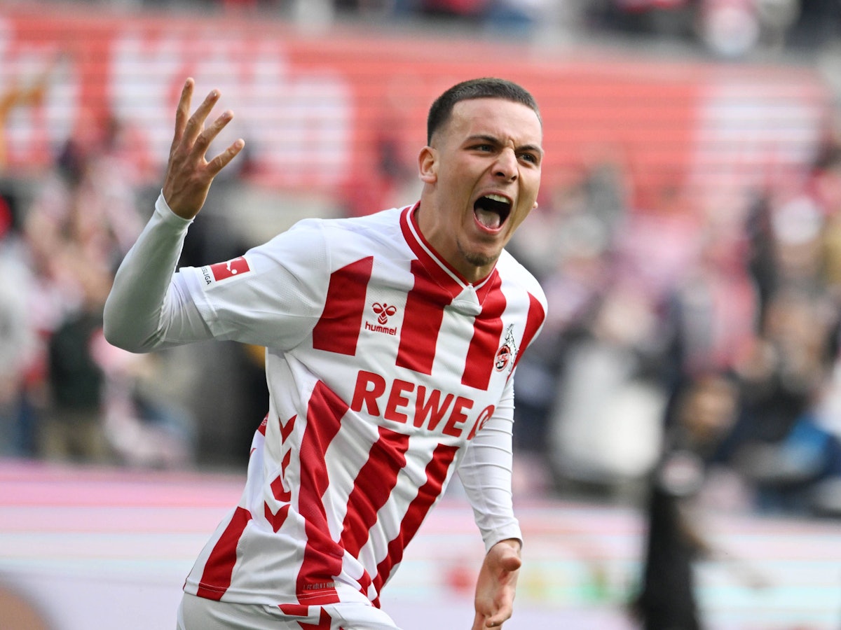 Torjubel von Said El Mala im Trikot des 1. FC Köln.