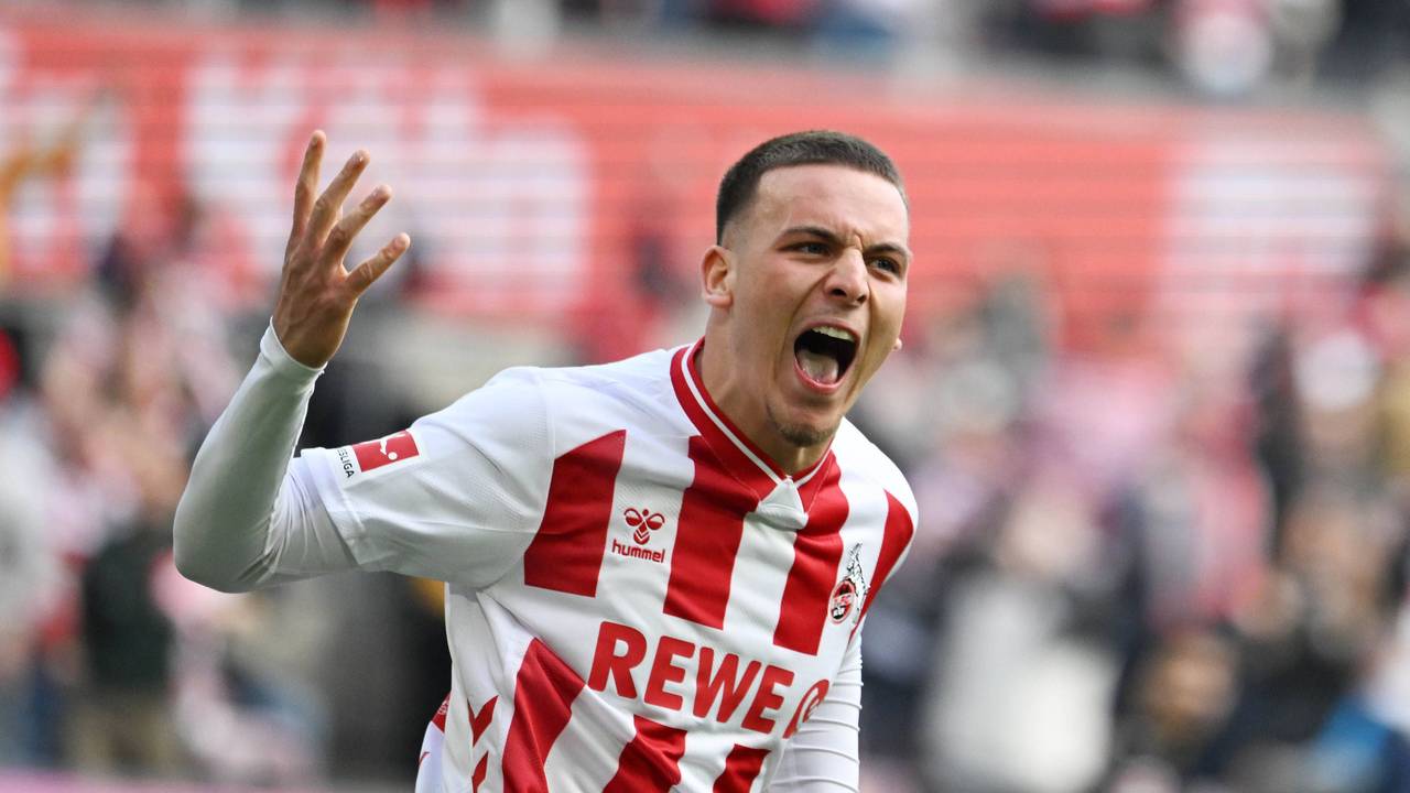 Torjubel von Said El Mala im Trikot des 1. FC Köln.