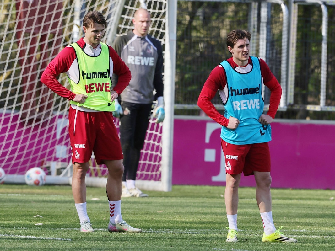 Joel Schmied und Alessio Castro beim FC-Training