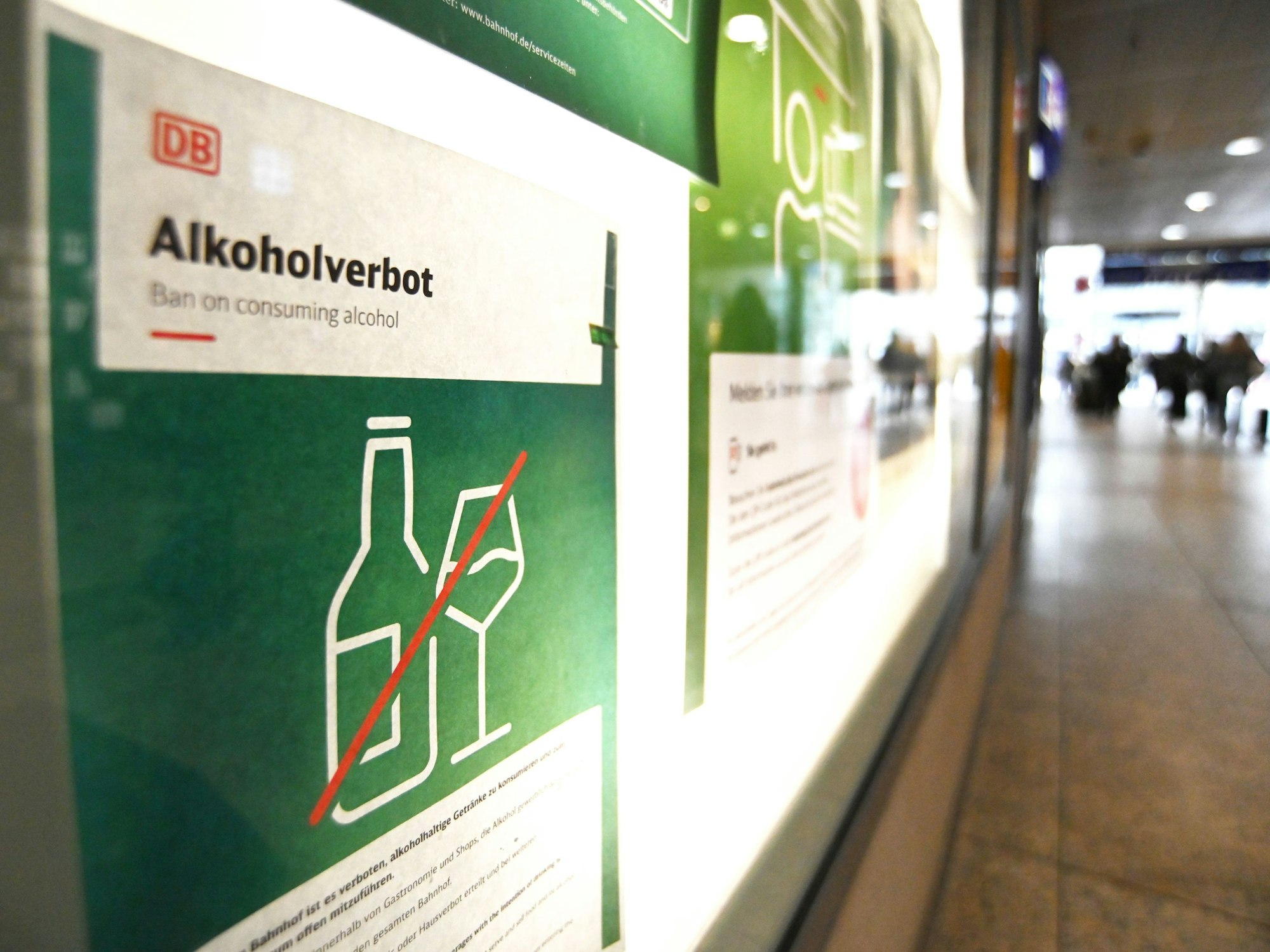 Im Hauptbahnhof gilt jetzt ein Alkoholverbot.