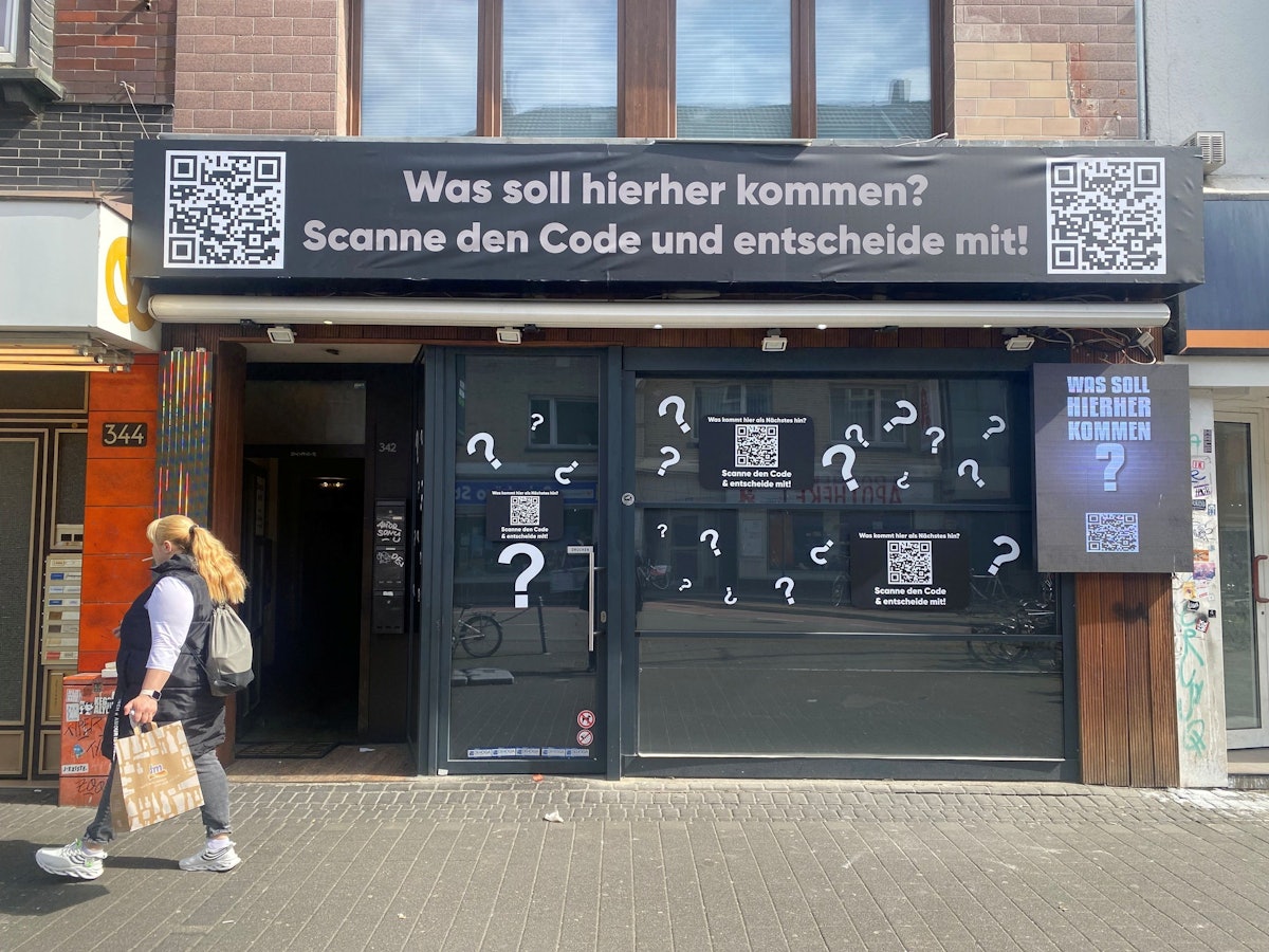 Ein leerstehendes Ladenlokal auf der Venloer Straße