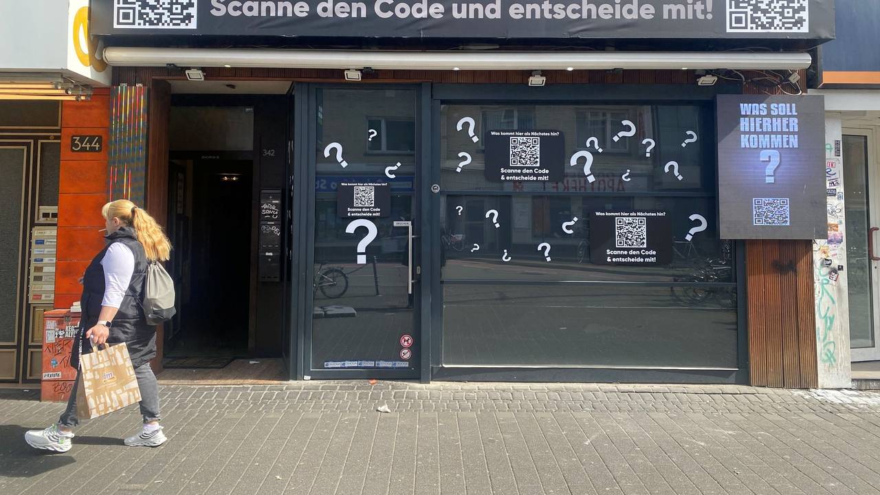 Ein leerstehendes Ladenlokal auf der Venloer Straße