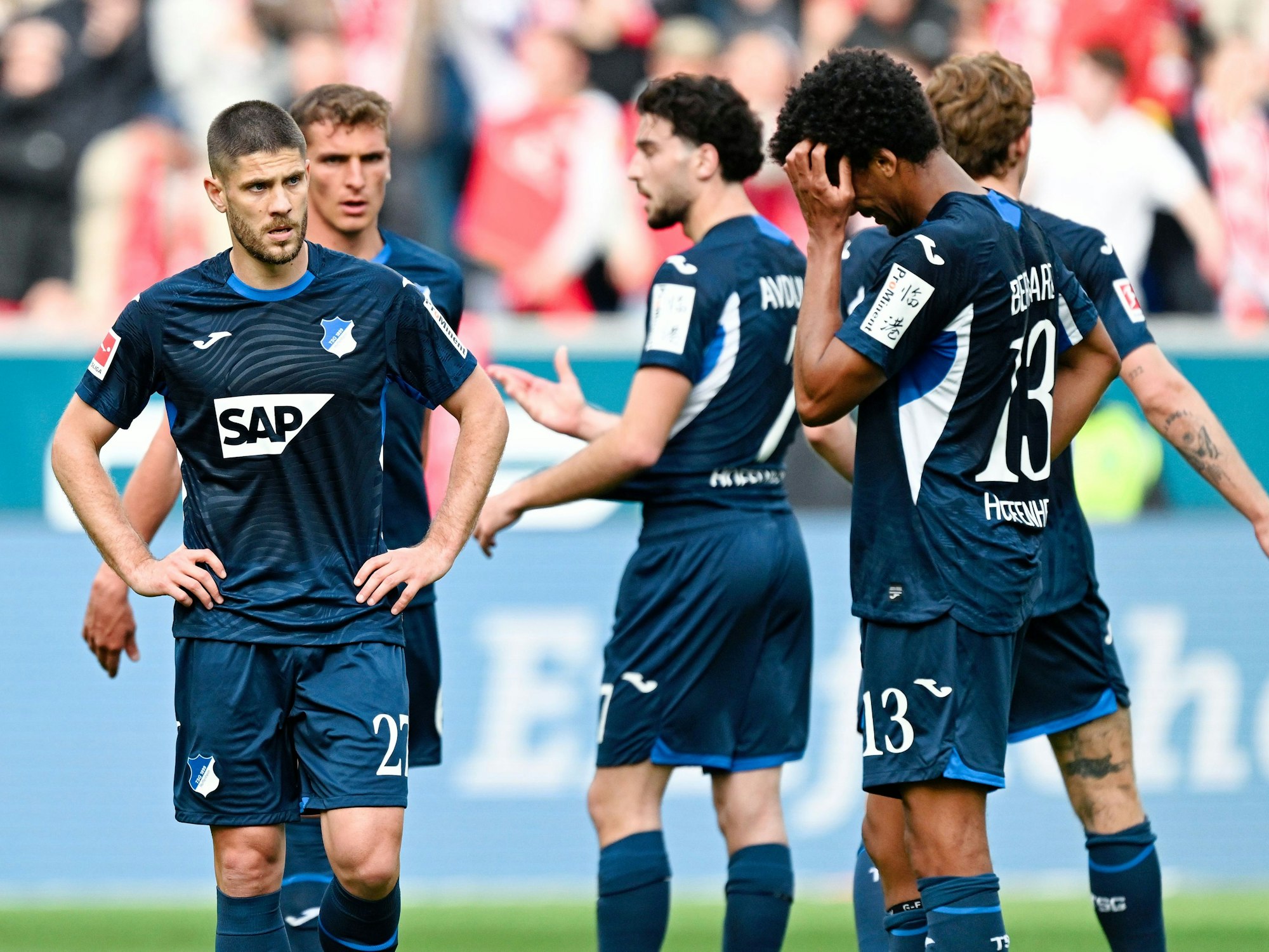 Enttäuschte Hoffenheim-Spieler.