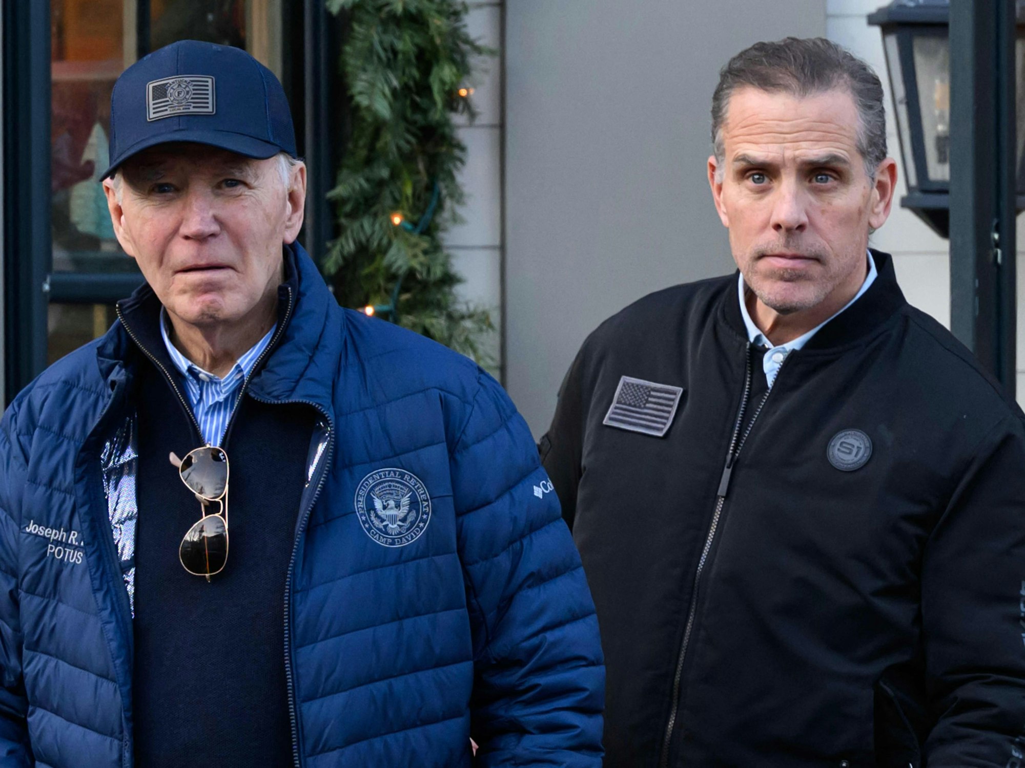 Der damalige US-Präsident Joe Biden im November 2024 in Begleitung seines Sohnes Hunter Biden