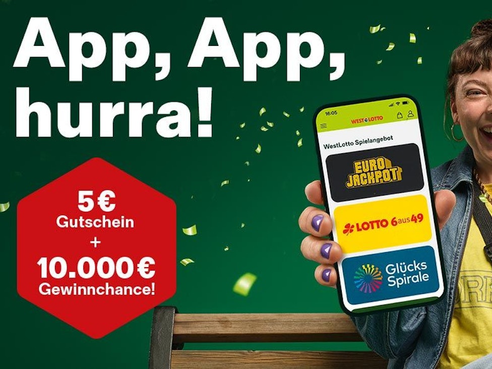 Mit der WestLotto-App kommen Lottofans dem Jackpot spielend leicht näher. Die App einfach im App-Store für iOS oder Android herunterladen, registrieren und direkt Eurojackpot, LOTTO 6aus49, Rubbellose und weitere WestLotto-Produkte spielen – alles bequem per Smartphone.