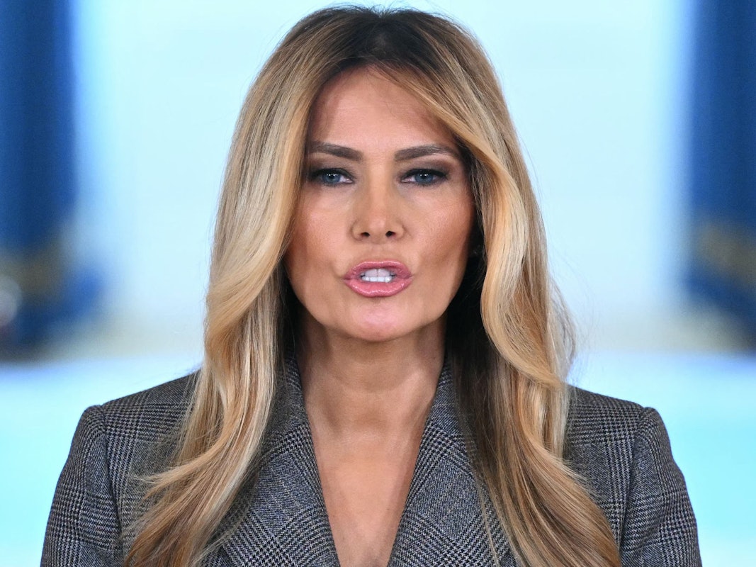 Melania Trump, First Lady der USA, gibt eine Erklärung zum Fall Jeffrey Epstein ab.