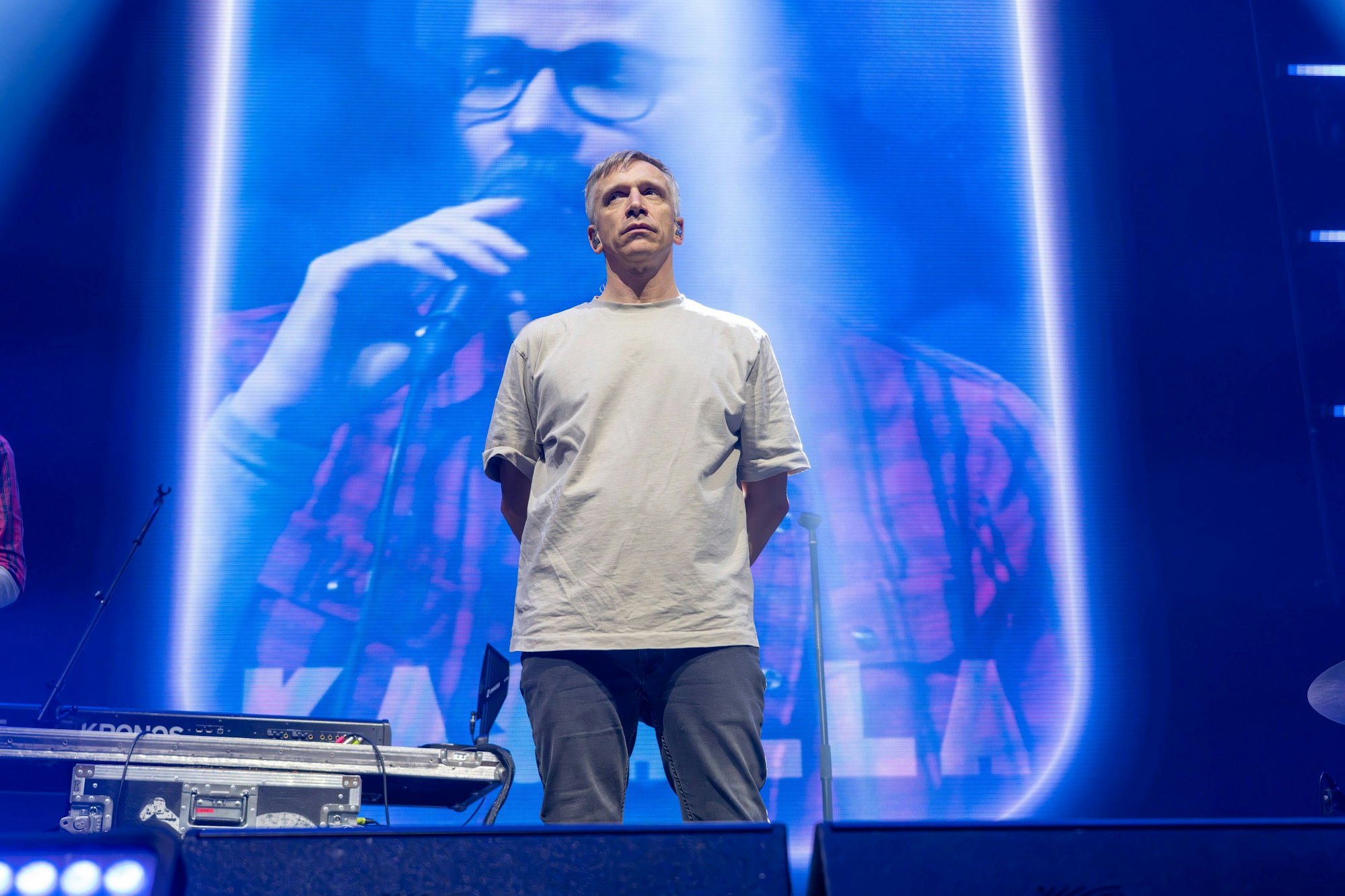 Sänger Basti Campmann von Kasalla, hier im Januar in Düsseldorf. Die Band trauert um ihren Techniker.