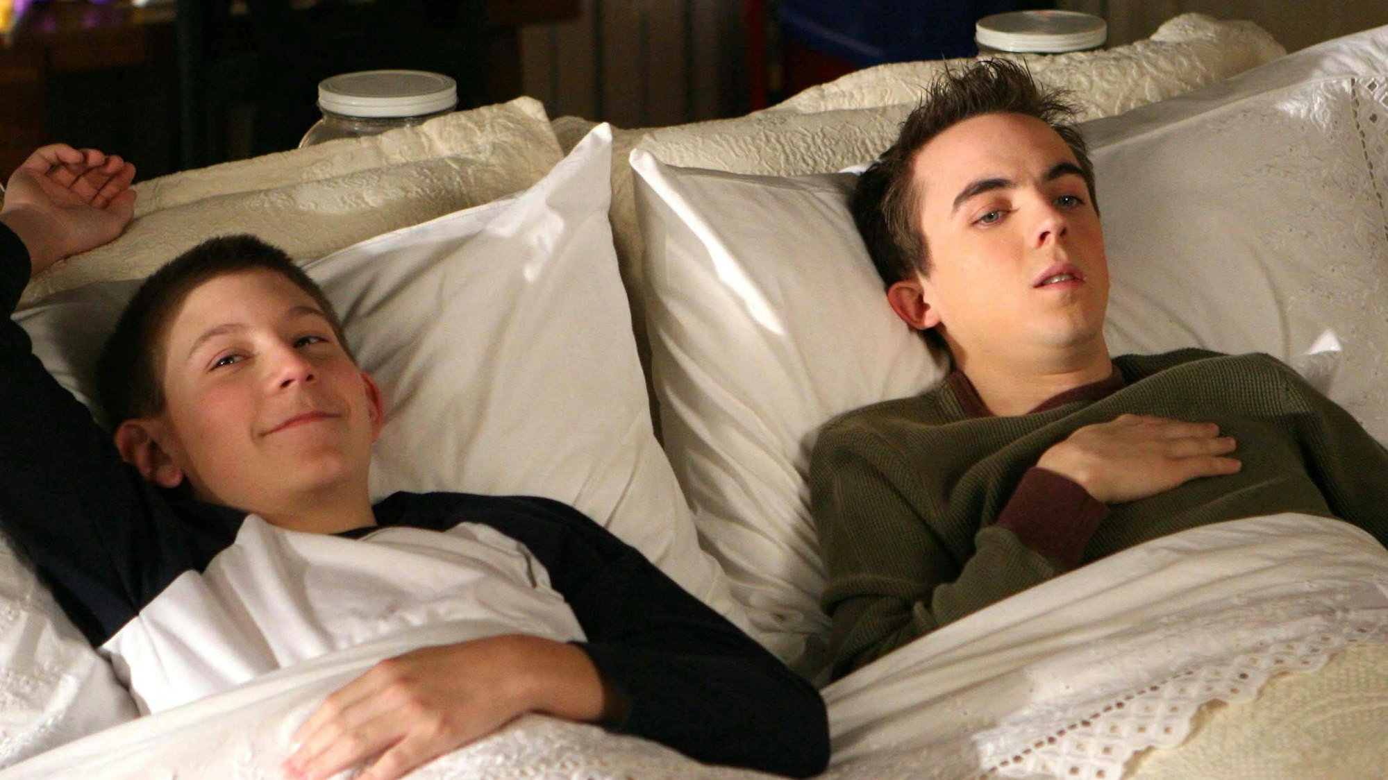Erik Per Sullivan (links) und Frankie Muniz in „Malcolm mittendrin“ (2006).