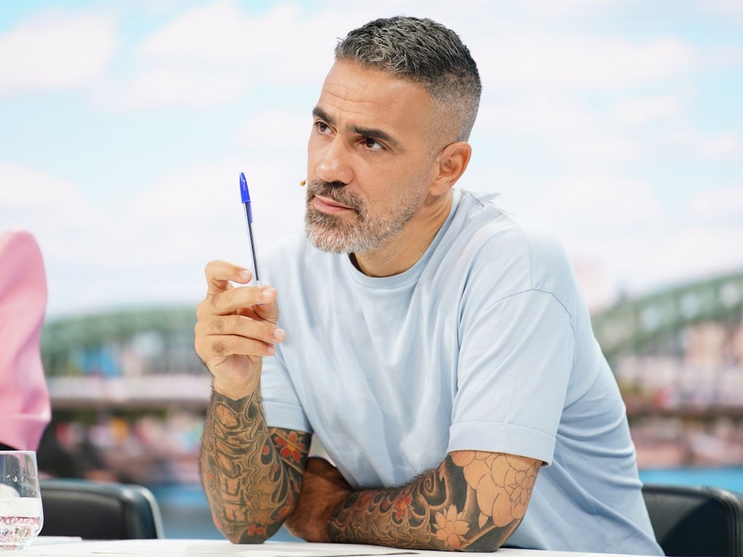 Bushido machte am dritten Castingtag von „Deutschland sucht den Superstar“ (RTL) gleich zwei eher unangenehme Kurzausflüge in die Vergangenheit. (Bild: RTL/Stefan Gregorowius)