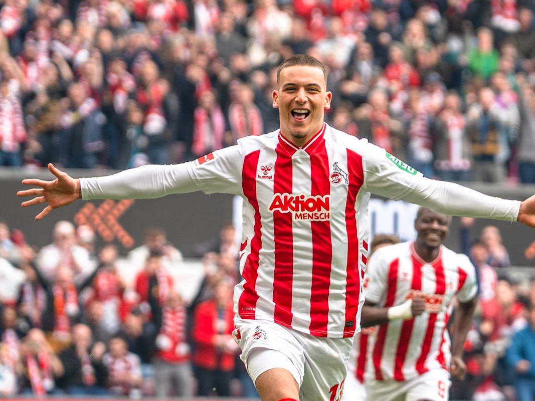 Said El Mala jubelt über sein Tor gegen Bremen.